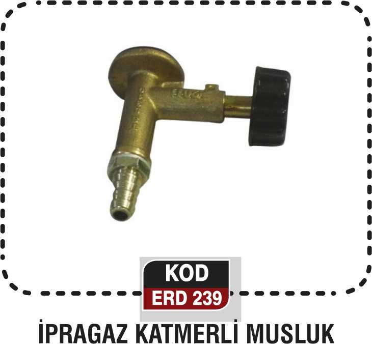 İPRAGAZ KATMERLİ MUSLUK ERD 239